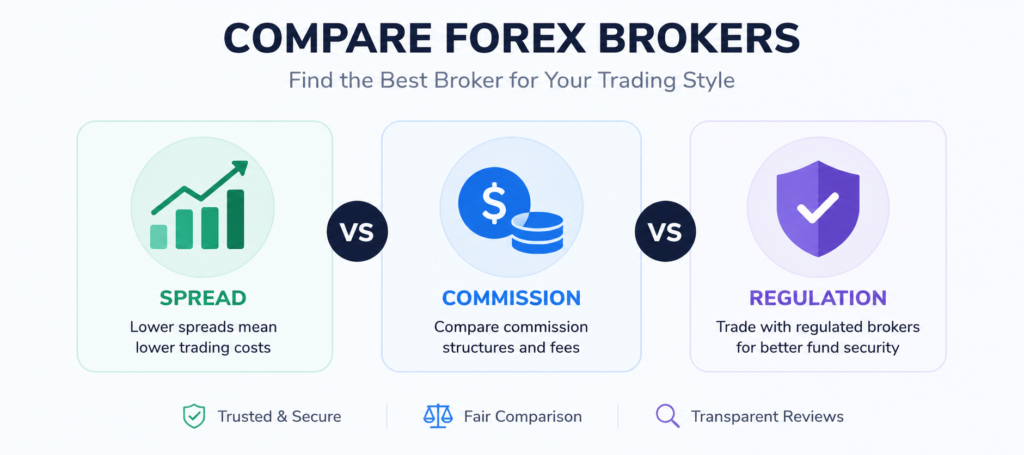 Broker comparison categories